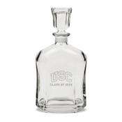 USC Trojans Class of 2025 Engraved Crystal Whiskey Decanter